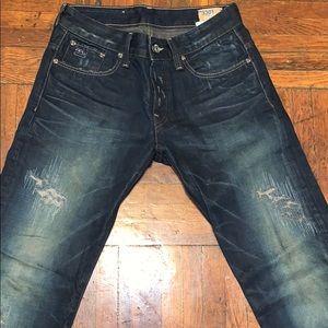 ORIGINAL G-STAR RIPPED DENIM JEANS WITH DELIVERY